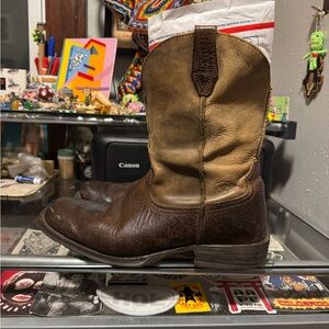 Ariat Two-Tone Leather Western Boots Sz 13 EE